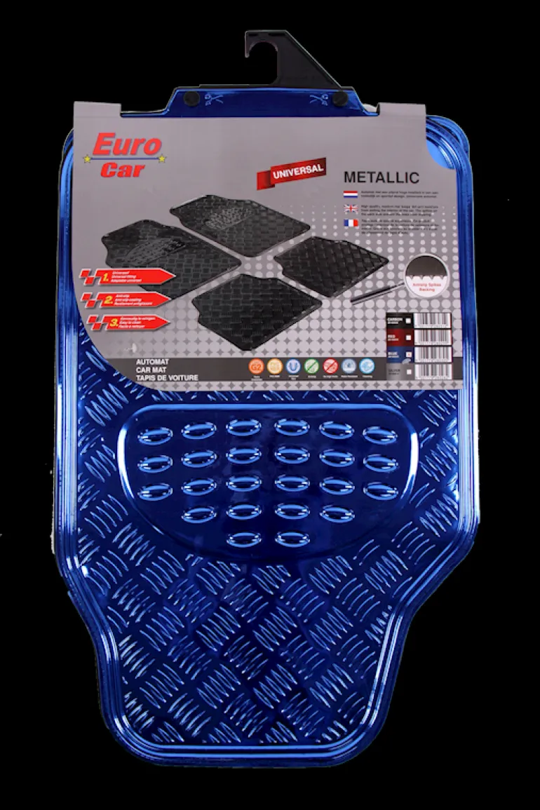 Tapis voiture Metallic Bleu