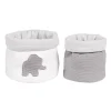 Tembo set de 2 paniers soins 20x20 cm + 20x15 cm