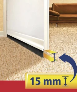 Tesa isolation bas de porte pour textiles 1m 4,3cm transparent