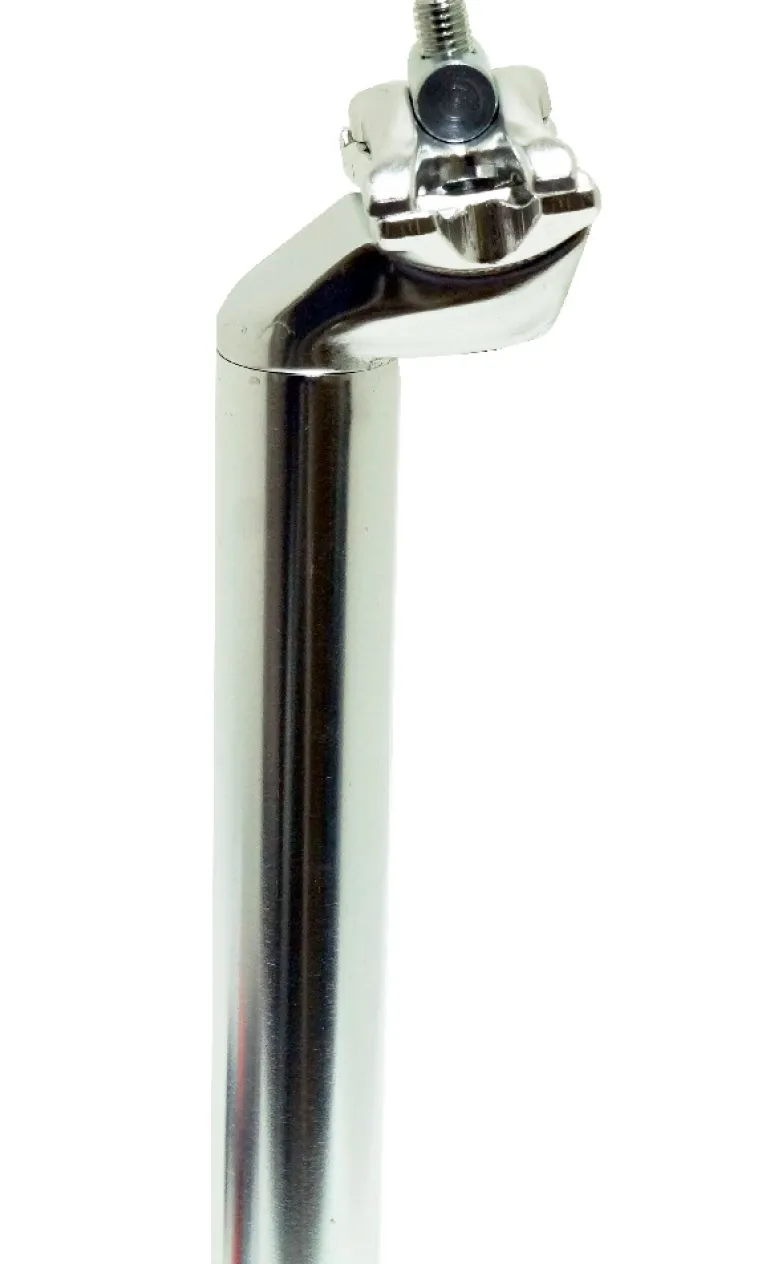Tige de selle alu argent avec tête Dia.27,2 mm / Ext.350 mm