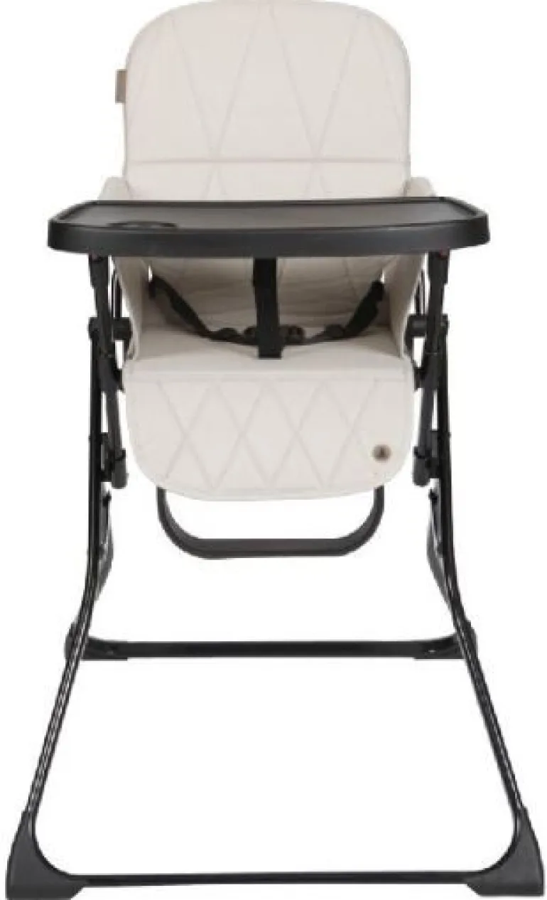 Topmark Lucky Chaise haute pour enfant - Chaise haute compacte pliable - Beige