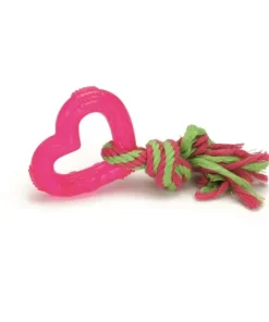 Tpr jouet chien love rose 8 cm