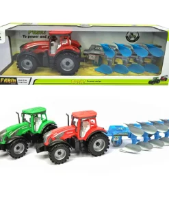Tracteur avec laboureur