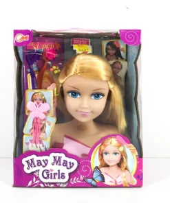 Tête coiffure blonde