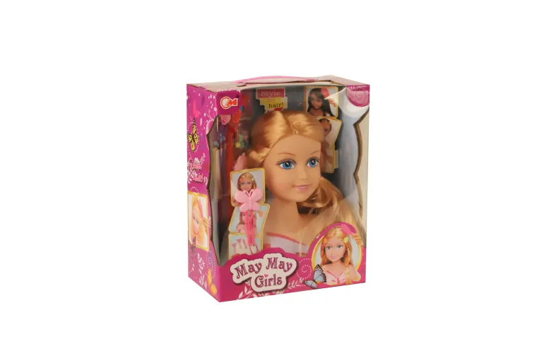 Tête coiffure blonde