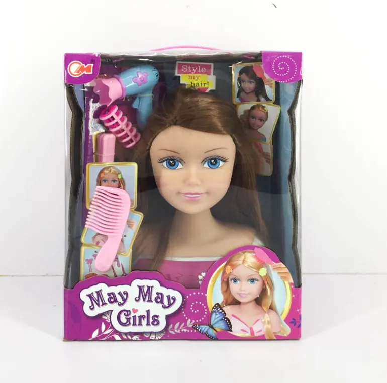 Tête coiffure brun
