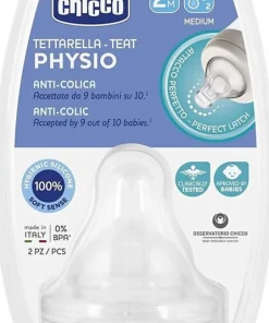 Tétine Phystiologiques Anti-Coliques silicone 2M+ x2