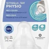 Tétine Phystiologiques Anti-Coliques silicone 6M+ x2