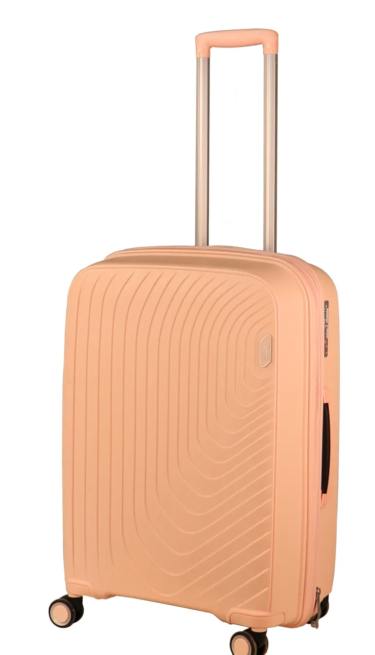 Valise rigide à roulettes 90L Rose - 70 cm
