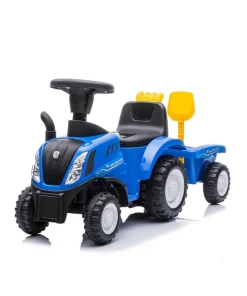 Voiture de promenade tracteur bleu