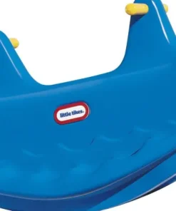 Whale teeter totter blue